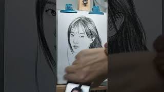 All you need is a charcoal pencil to draw #drawing #art 260519B