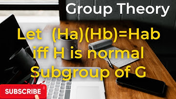 A Subgroup is normal Subgroup iff product of two right cosets again right coset||Group Theory
