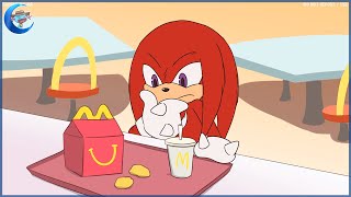 Movie Knuckles eats a Happy Meal ||  Animation