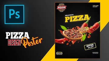 Create Best Pizza poster design in Adobe photoshop...