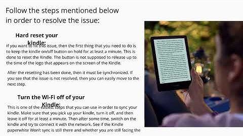 Solve Kindle Paperwhite Won’t Sync Issue