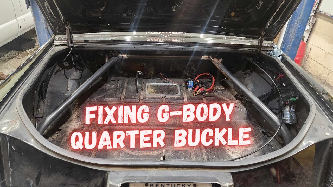 FIXING GBODY QUARTER PANEL BUCKLE YouTube
