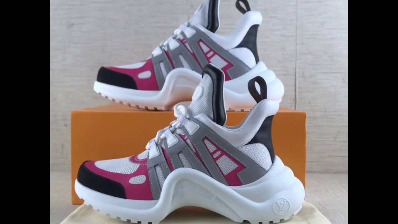 Louis Vuitton Archlight (Pink SS18) sneakers Review - YouTube