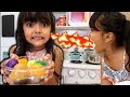 BIA LOBO PRETEND PLAY COOKING FOOD TOYS WITH KITCHEN PLAY SET