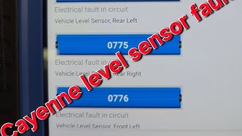 Porsche Cayenne turbo J.N - Level suspension sensor faults sorted