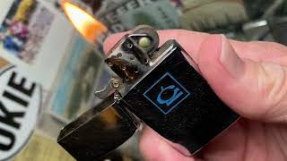 1979 Zippo Slim Advertising Lighter | Adding Flint, Fluid & Gathering The Wick✌️