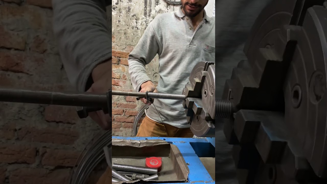 Heavy-Duty Spring Making Process | Skilled Craftsmanship at Work