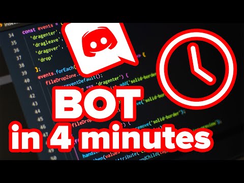 A DISCORD BOT IN 4 MINUTES | A Quick Tutorial