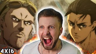 EREN VS EVERYBODY!! Attack on Titan 4x16 REACTION - 