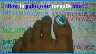 easy way to paint your toenails 1