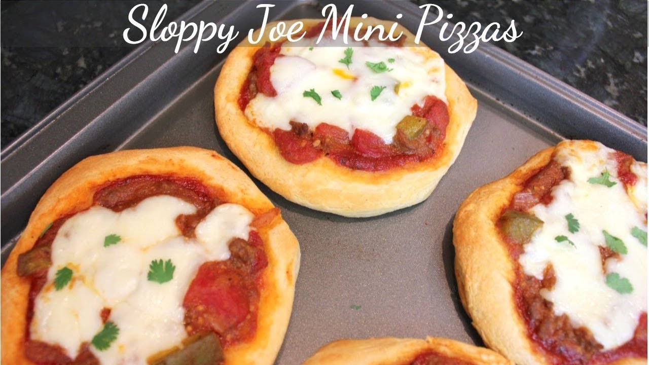 Sloppy Joe Pizza Recipe: Mini Pizza Recipe