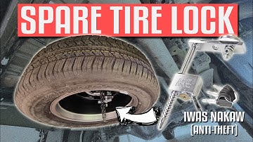 Spare Tire Lock | Spare Tire Anti-Theft Accessory for Toyota Hilux, Innova, Fortuner and etc.