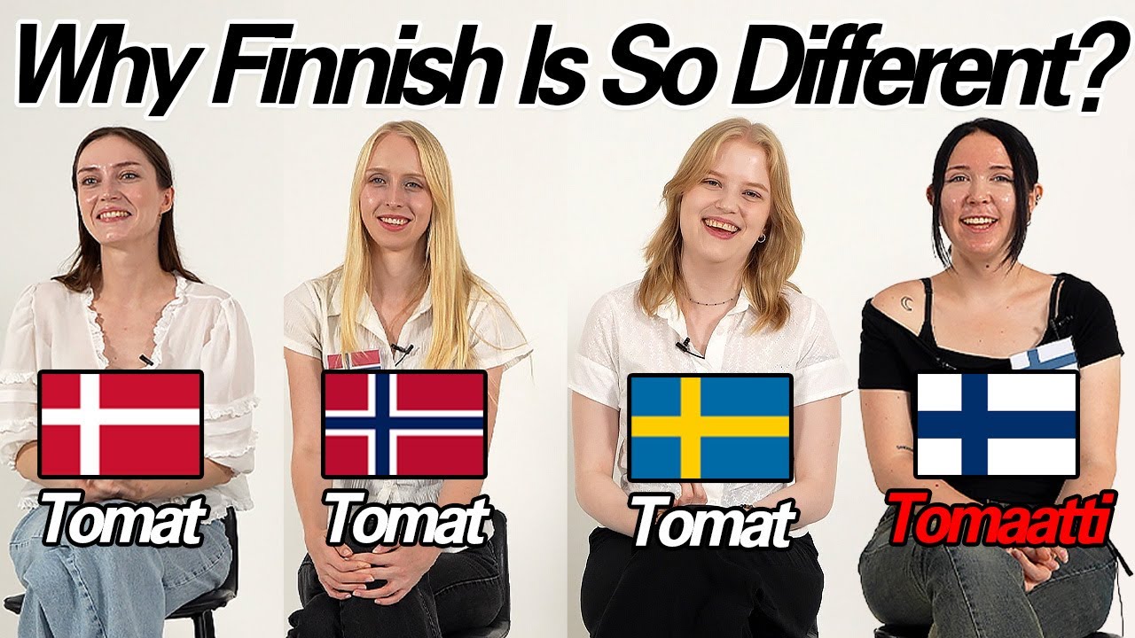 Почему финский язык такой особенный? Различия в словах между четырьмя странами Северной Европы!
