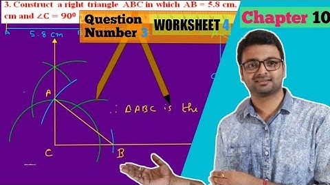 D.A.V. Math | Class 7 |Ch 10 | Construction of Triangles | Worksheet 4 | Q.No.3 | Art Of Mathematica