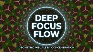 Focus Music for Deep Concentration Study Music Loop Green Geometric Visuals