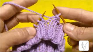 VKSD Binding off at the cuff with Lori's Twisty bindoff method