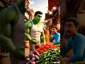 “Ye Sabzi Ka Thela Hai Ya Jaadu? 😱😂” |emotional hulk ai story |#shorts