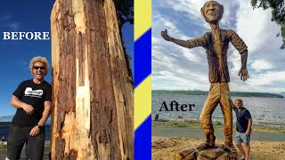 My BEST CHAINSAW wood carvings!!   MIND BLOWING  SCULPTURES