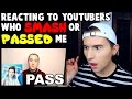 REACTING TO YOUTUBERS WHO SMASH OR PASSED ME