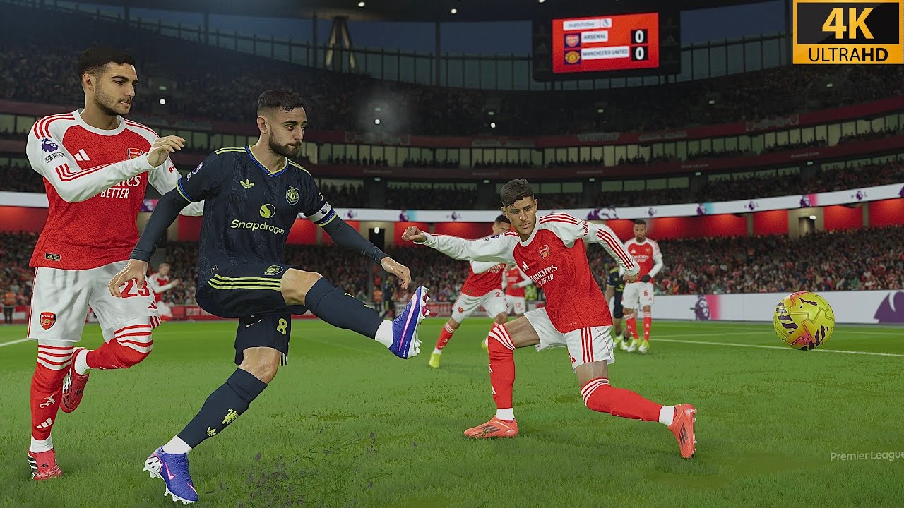 4K | PES 2021 Ultra Realism Graphics Mod & Gameplay | Arsenal vs Manchester United - Premier League