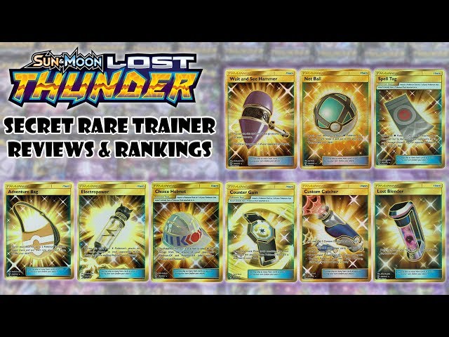 Lost Thunder Secret Rare Trainer Reviews and Rankings - YouTube Lost Thunder Secret Rare Trainer Reviews and Rankings - YouTube