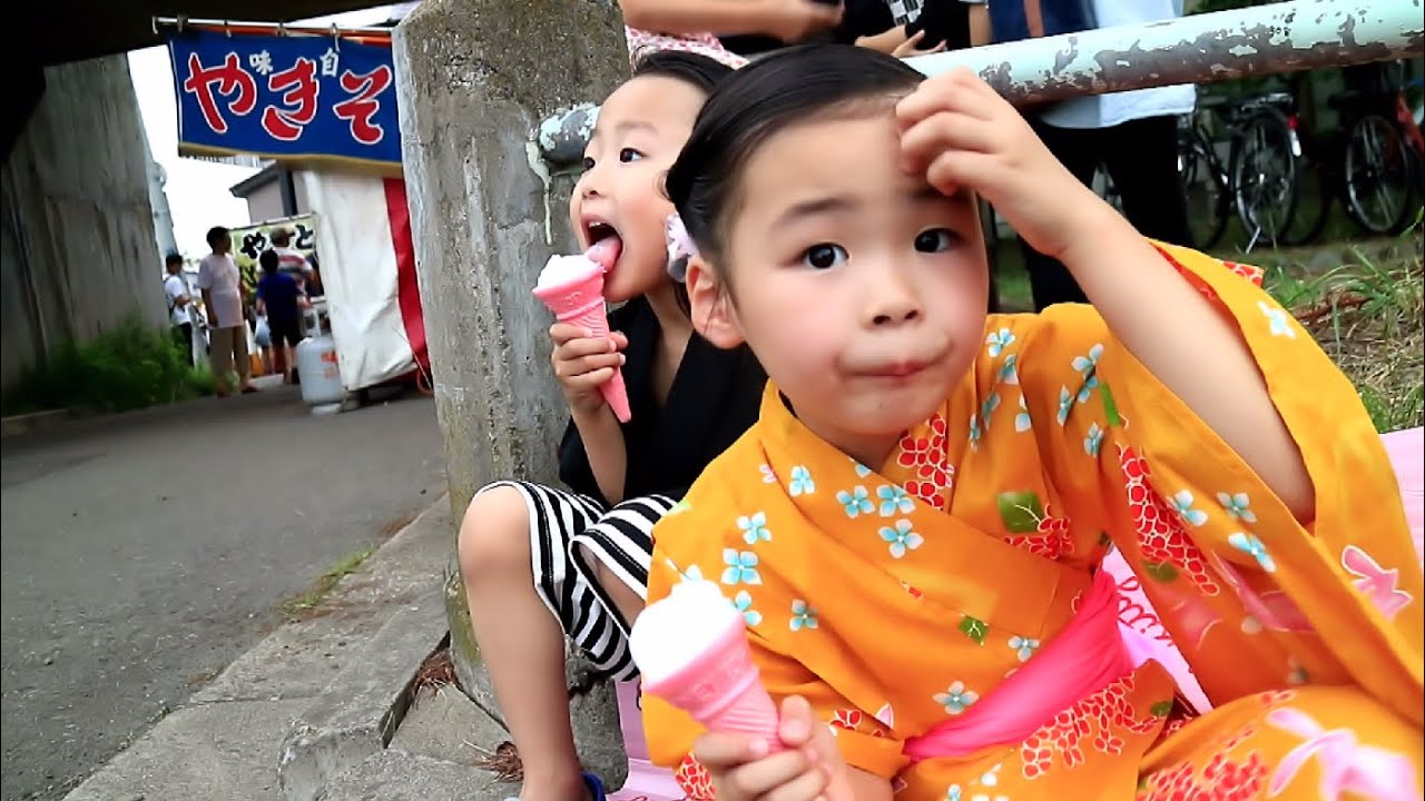 【青森市】諏訪神社の宵宮に行ってきたゾ Rino＆Yuuma