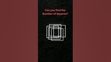 Brain Teaser! | Find the Number of Squares | pls subscribe #shorts #ytshortsvideo #iq