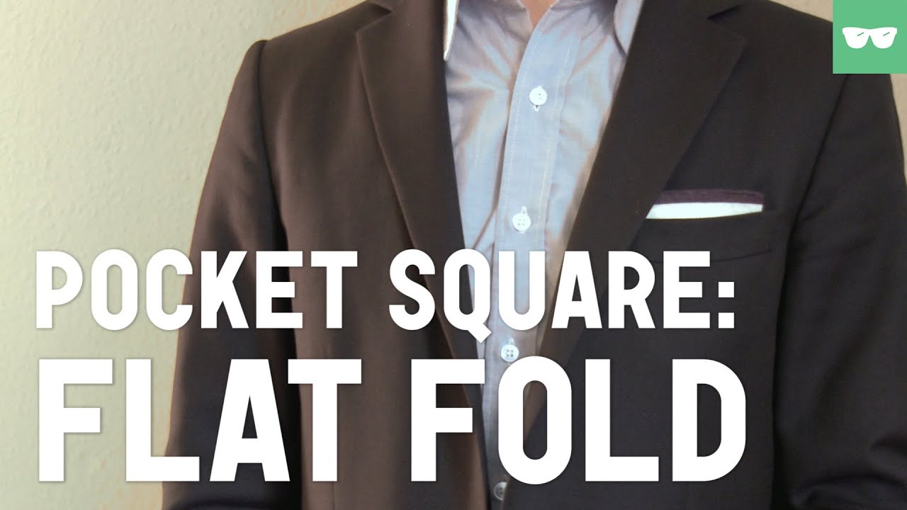 How To Make Pocket Square Easily Flat Fold Youtube