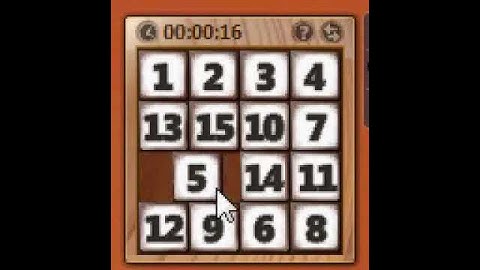Fast 4x4 slide puzzle