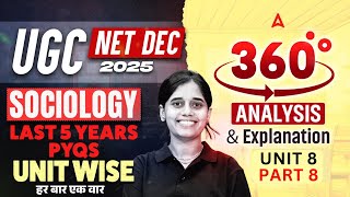 UGC NET Sociology | UGC NET Sociology Last 5 Years Unit Wise PYQ's By Ritu Ma'am