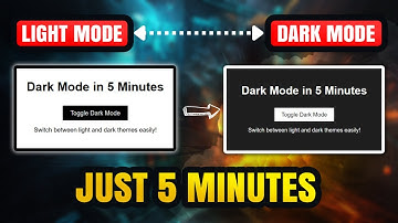 How to ADD Dark Mode to ANY Website Using JavaScript (5 Minutes Tutorial)