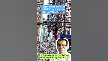 Yorme isko; BELOFTE VERVULD! Spaghetti WIRE-probleem in MANILA is verdwenen! Isko Moreno | Manilla.