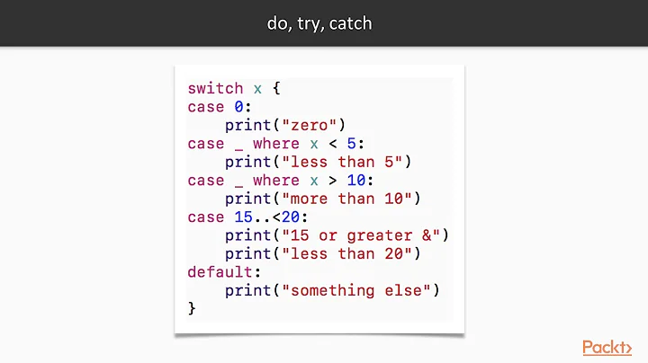 Exploring Swift : Identifying and Calling Error Throwing Methods | packtpub.com