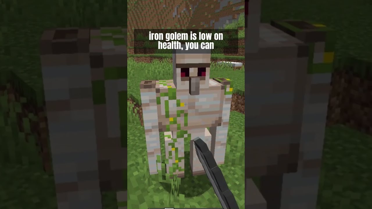 You Can Heal Iron Golems In Minecraft Shorts