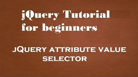 jQuery attribute value selector in Hindi