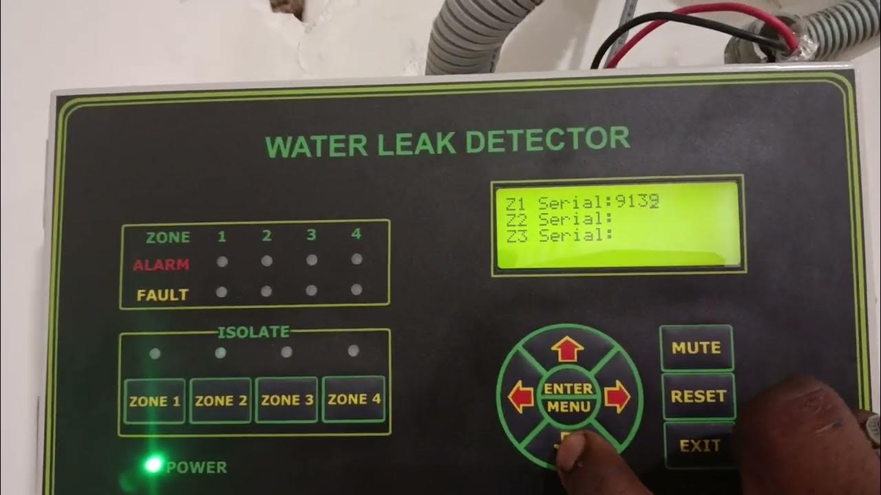 How to Water Leak Detection configuration Zone Serial number issue
