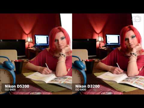 Nikon D5200 vs Nikon D3200 (ISO 6400, 12800)