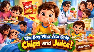 He Ate Only Chips & Juice… Then Something Terrible Happened! | Moral Story