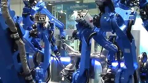 YASKAWA 7 robots / 45 axis system - up to 8 robots / 72 axis possible