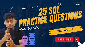 #10 SQL 25 Practice Questions | DDL, DML, DQL, Group by, Having | SQL Tutorial for beginners | tamil