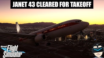 Janet 737 Departure in VR | Cold & Dark to Takeoff | Las Vegas Sunrise (MSFS + SayIntentions ATC)