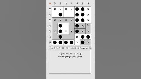 Grey is Odd - Today grids. Solution level 3 7X7 dated 04-03-2024