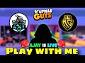 Live stumble guys gameplay with friends  skin war