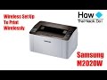 Set up samsung sl m2020w wireless printer to print wirelessly  ipad  iphone  android  printing