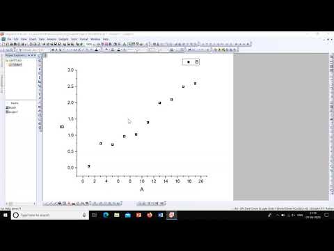 Linear fit | How to do straight line fit | Origin 9 - Tutorial | Basics - 12 |