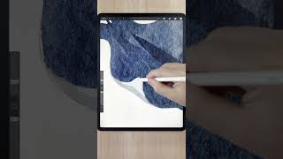 Easy watercolor stingray painting tutorial Procreate for beginners #paintingtutorial #procreate
