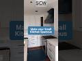 Make your small kitchen spacious with Stone Cabinet Works #smallhomerenovation #kitchenremodel