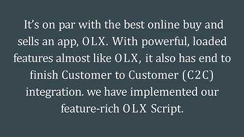 Readymade OLX Clone Script -  DOD IT Solutions