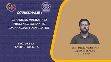 Lecture 17 : Central force - 10