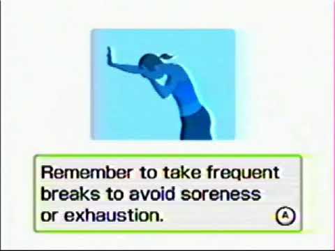 Wii Fit overexertion warning